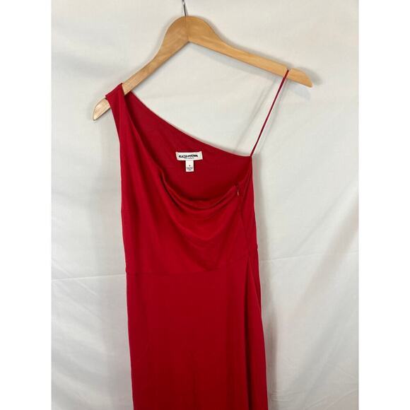 Kate Young for Target One Shoulder Red Dress Size 4 - Picture 4 of 8